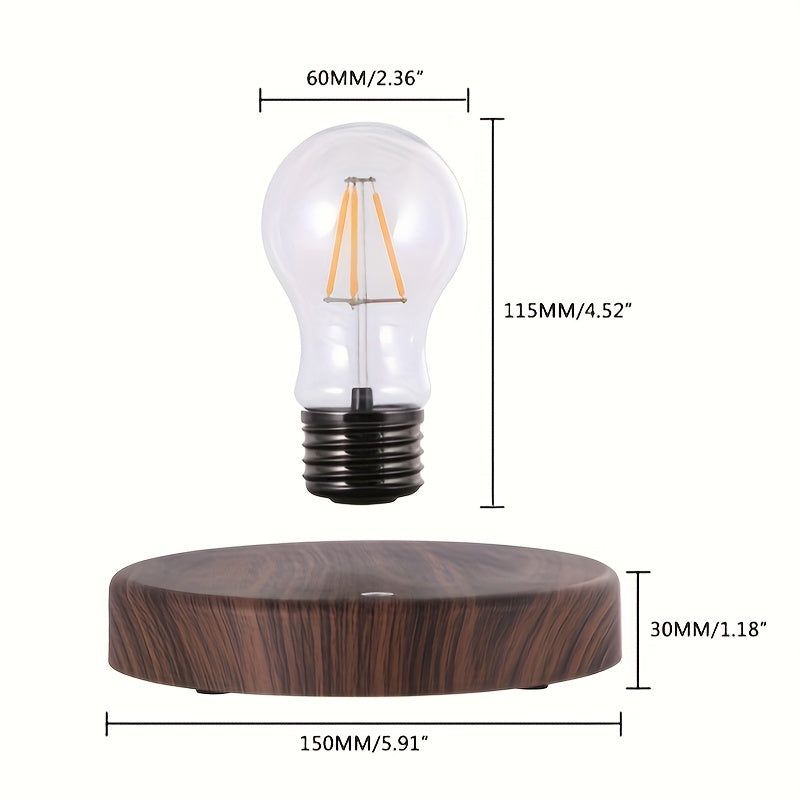 Magnetic Levitation Light Bulb Warm Yellow LED